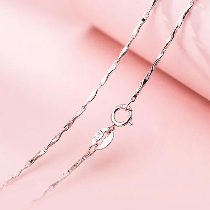 50Cm 55Cm 60Cm Female Necklace for Women on Neck Silver 925 Chain Necklaces Women Pendant Girls Fashion Jewelry Minimalist Long