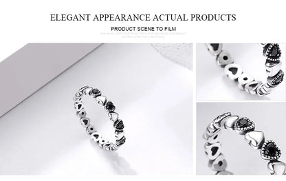 HOT SALE Genuine Silver 925 Star Ring for Women Wedding 100% 925 Sterling Silver Stackable Finger Ring Jewelry PA7151